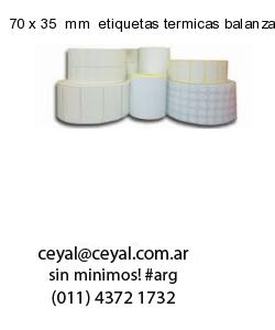 70 x 35  mm  etiquetas termicas balanzas