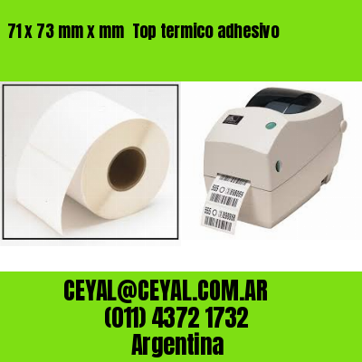 71 x 73 mm x mm  Top termico adhesivo