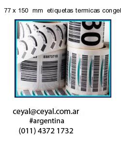 77 x 150  mm  etiquetas termicas congelado