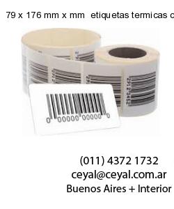 79 x 176 mm x mm  etiquetas termicas congelado