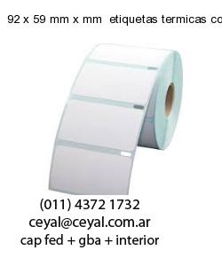 92 x 59 mm x mm  etiquetas termicas congelado