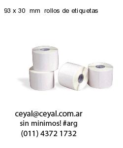 93 x 30  mm  rollos de etiquetas