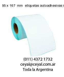 95 x 167  mm  etiquetas autoadhesivas redondas
