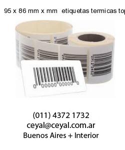 95 x 86 mm x mm  etiquetas termicas top