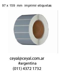97 x 159  mm  imprimir etiquetas