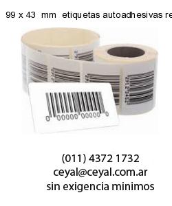 99 x 43  mm  etiquetas autoadhesivas redondas
