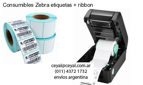 Consumibles Zebra etiquetas   ribbon