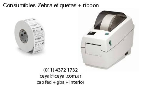 Consumibles Zebra etiquetas   ribbon