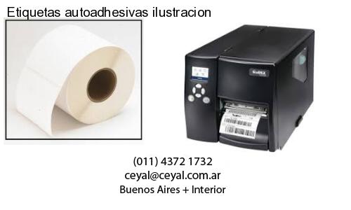 Etiquetas autoadhesivas ilustracion