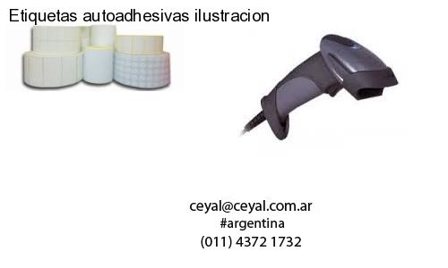 Etiquetas autoadhesivas ilustracion