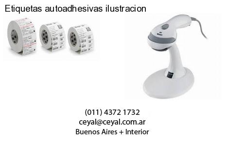 Etiquetas autoadhesivas ilustracion