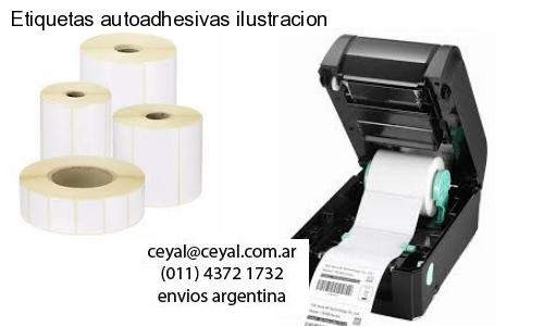 Etiquetas autoadhesivas ilustracion