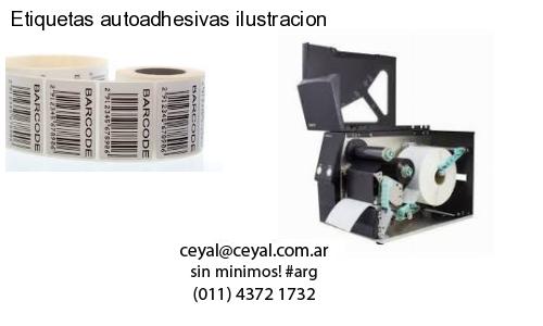 Etiquetas autoadhesivas ilustracion
