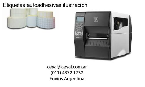 Etiquetas autoadhesivas ilustracion