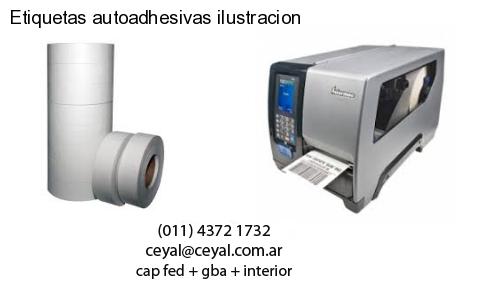 Etiquetas autoadhesivas ilustracion