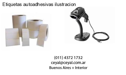 Etiquetas autoadhesivas ilustracion