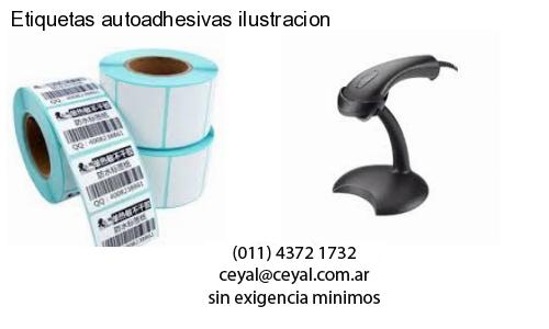 Etiquetas autoadhesivas ilustracion