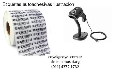 Etiquetas autoadhesivas ilustracion