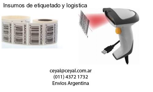 Insumos de etiquetado y logistica