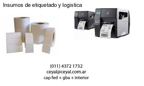 Insumos de etiquetado y logistica