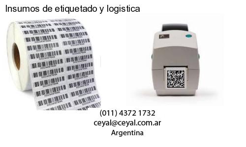 Insumos de etiquetado y logistica