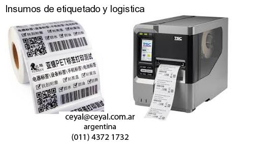 Insumos de etiquetado y logistica