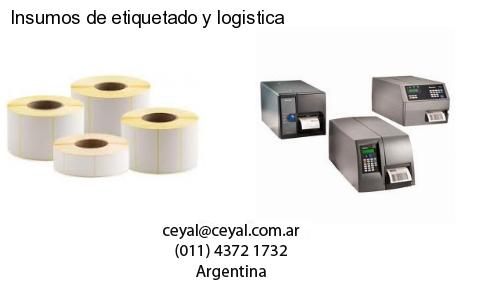 Insumos de etiquetado y logistica