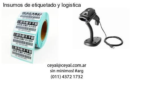 Insumos de etiquetado y logistica