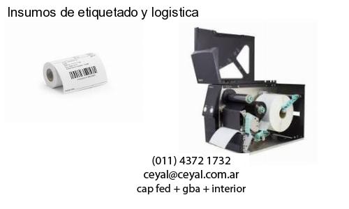 Insumos de etiquetado y logistica