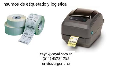 Insumos de etiquetado y logistica