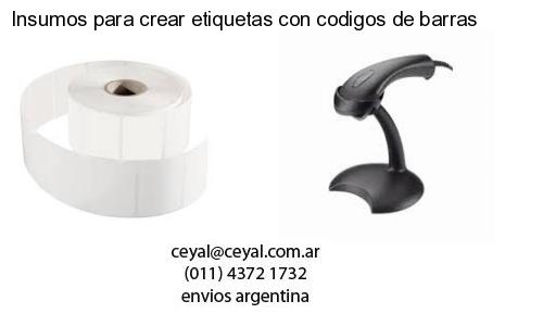 Insumos para crear etiquetas con codigos de barras