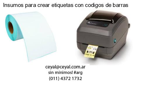 Insumos para crear etiquetas con codigos de barras