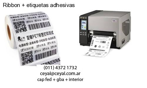 Ribbon etiquetas adhesivas