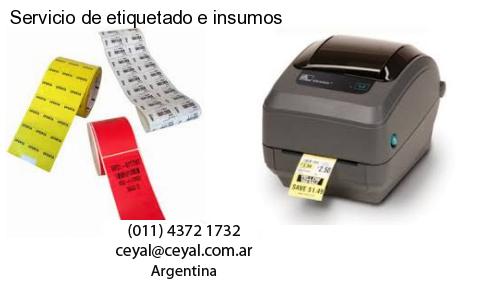 Servicio de etiquetado e insumos