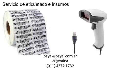 Servicio de etiquetado e insumos