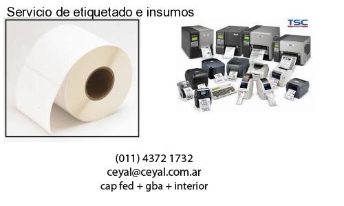 Servicio de etiquetado e insumos