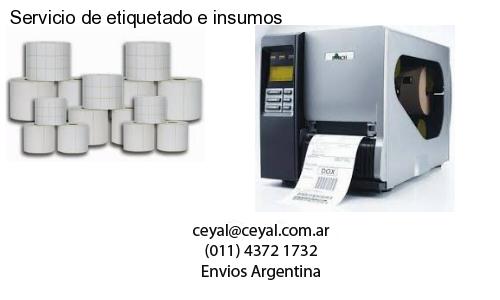 Servicio de etiquetado e insumos