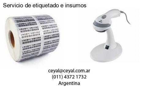 Servicio de etiquetado e insumos