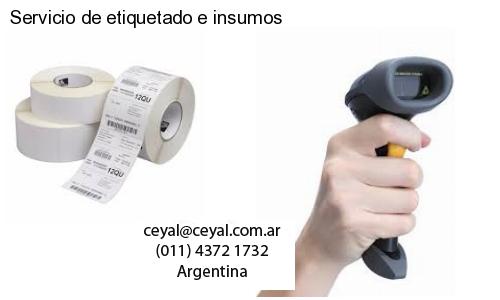 Servicio de etiquetado e insumos