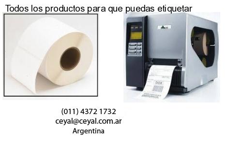Todos los productos para que puedas etiquetar