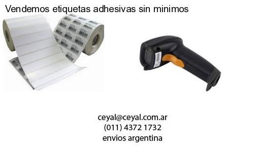 Vendemos etiquetas adhesivas sin minimos