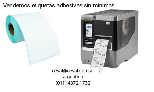 Vendemos etiquetas adhesivas sin minimos
