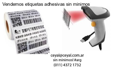 Vendemos etiquetas adhesivas sin minimos