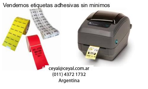 Vendemos etiquetas adhesivas sin minimos