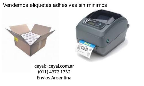 Vendemos etiquetas adhesivas sin minimos