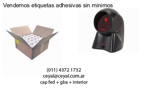 Vendemos etiquetas adhesivas sin minimos