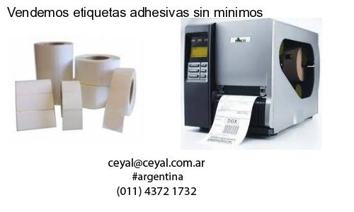Vendemos etiquetas adhesivas sin minimos