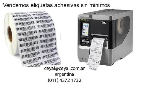 Vendemos etiquetas adhesivas sin minimos