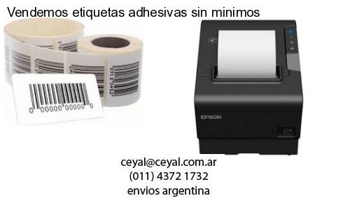 Vendemos etiquetas adhesivas sin minimos