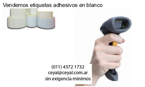 Vendemos etiquetas adhesivos en blanco